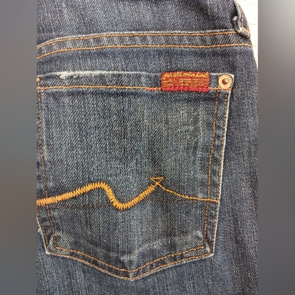 7 For All Mankind Blue Maternity Jeans - Picture 5 of 6